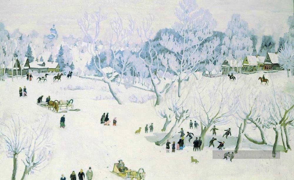 ligachevo d’hiver magique 1912 Konstantin Yuon Peintures à l'huile